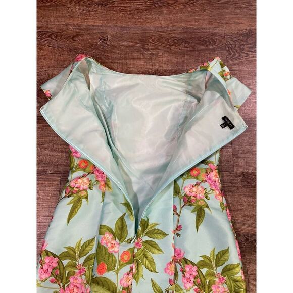 Talbots Botanical Flowers Cap Sleeve Sheath Cocktail Dress Women’s 2 - Picture 10 of 10